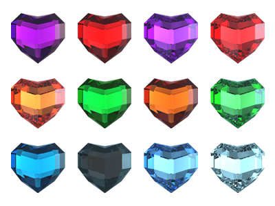 Free Heart Shaped Precious Stones