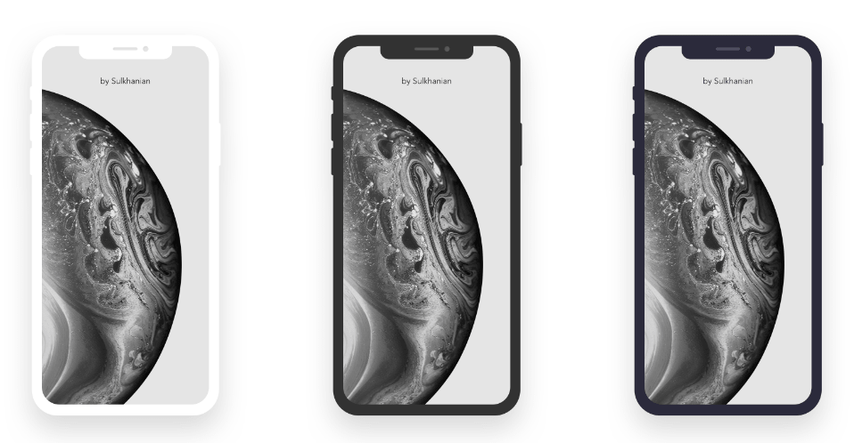 Free iPhone XS Super Flat Mockup