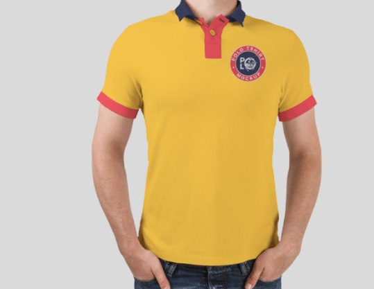 Free Man Wearing Polo T-Shirt Mockup