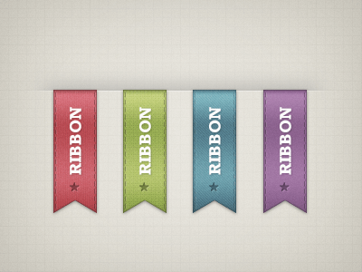 Free Ribbons PSD