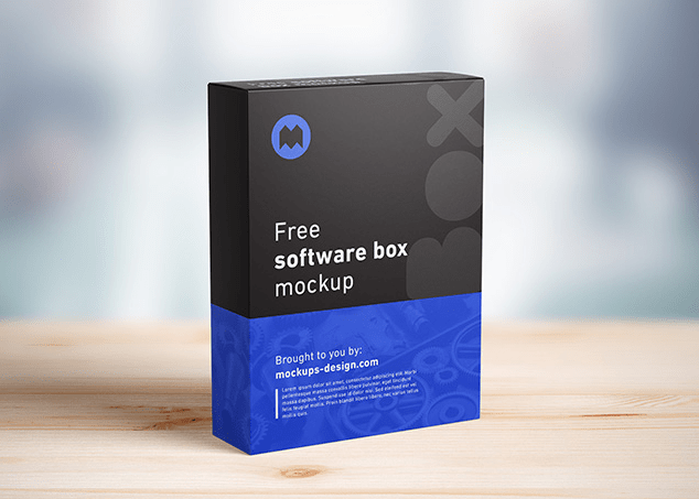 Free software box mockup