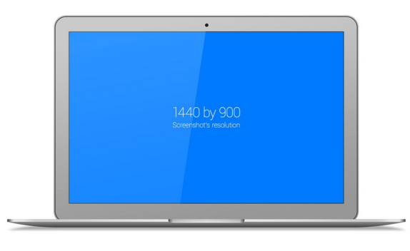 Free Vector Based MacBook Air Mockup