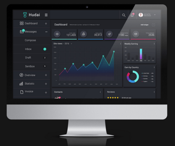 Freebie Admin Dashboard ( PSD )