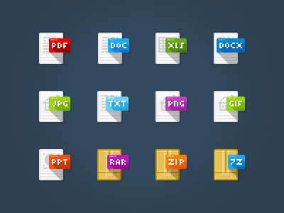 Freebie file type icons