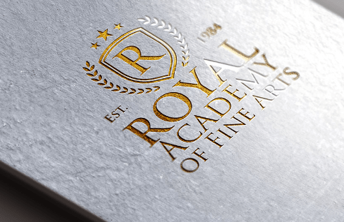 Gold Foil Logo Mockup