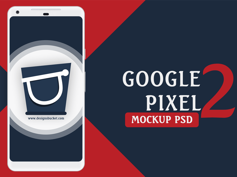 Google Pixel 2 Mockup PSD