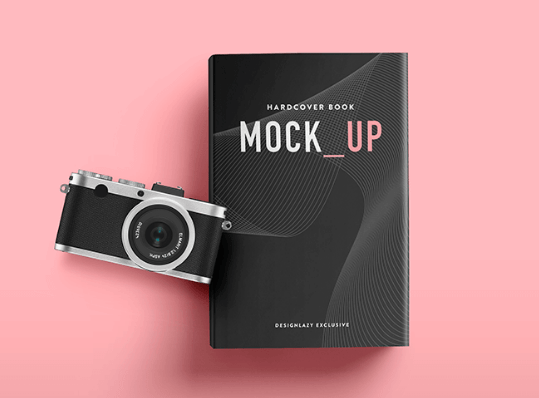 Hardcover Book Mockup PSD