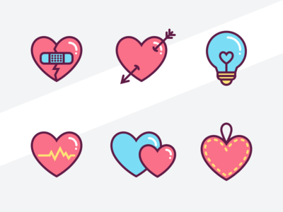Heart Icon Set