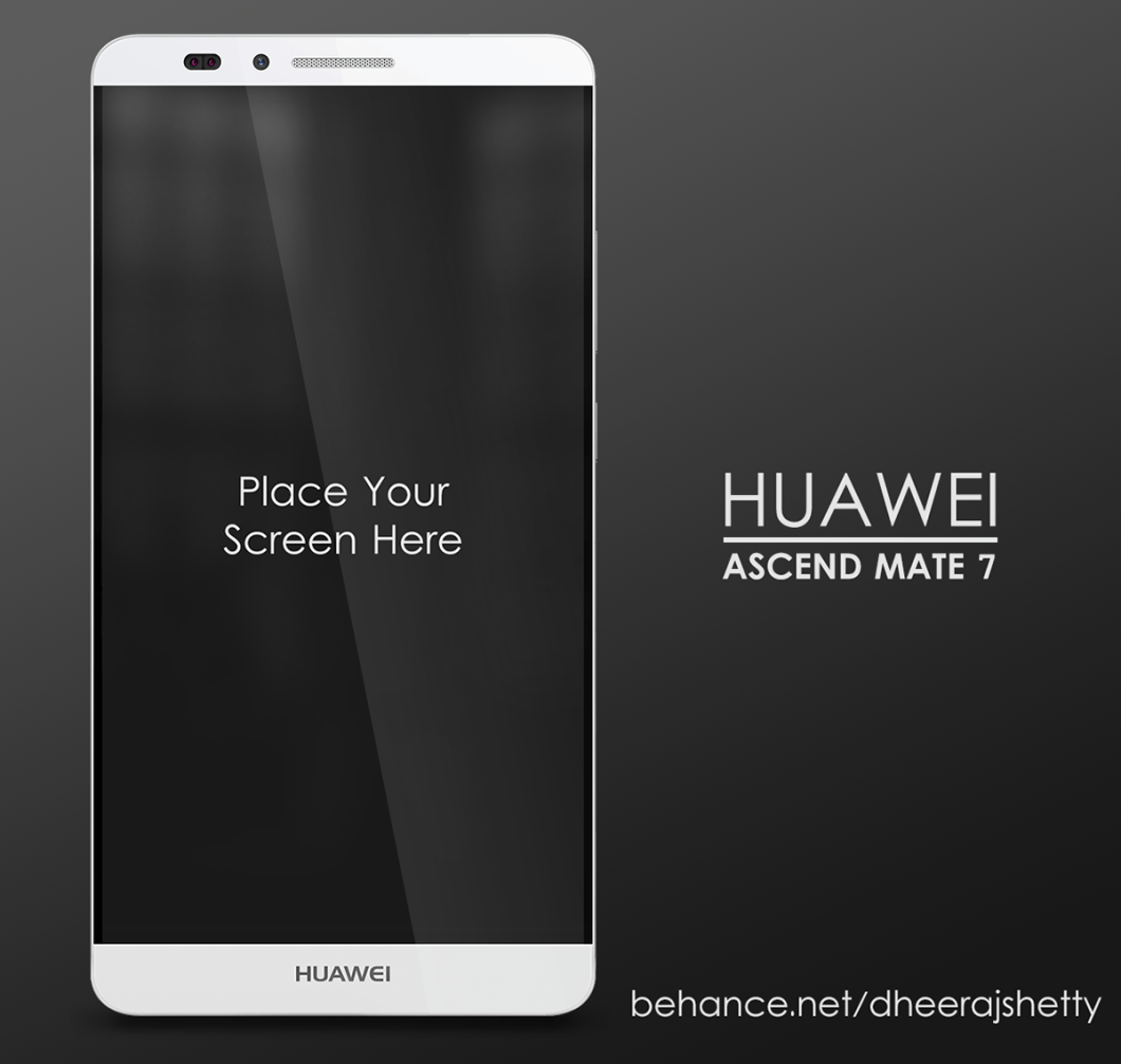 Huawei Ascend Mate 7 (4 Mockup )