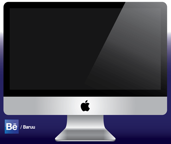 iMac vector illustration