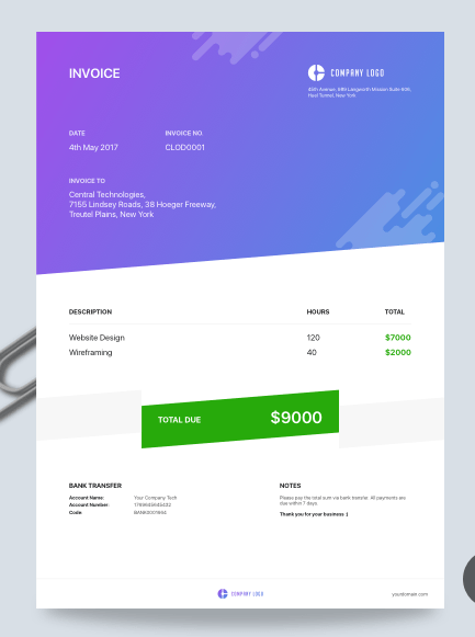 Invoice - Free Template