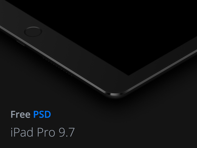 Ipad Pro 9.7 Dark Mockup