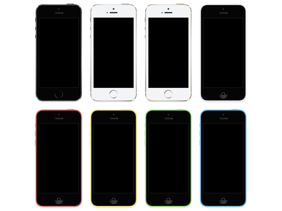 iPhone 5s + iPhone 5c [PSD]