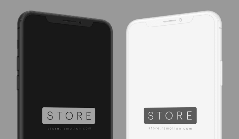 iPhone X & 8 Angled Mockups-min