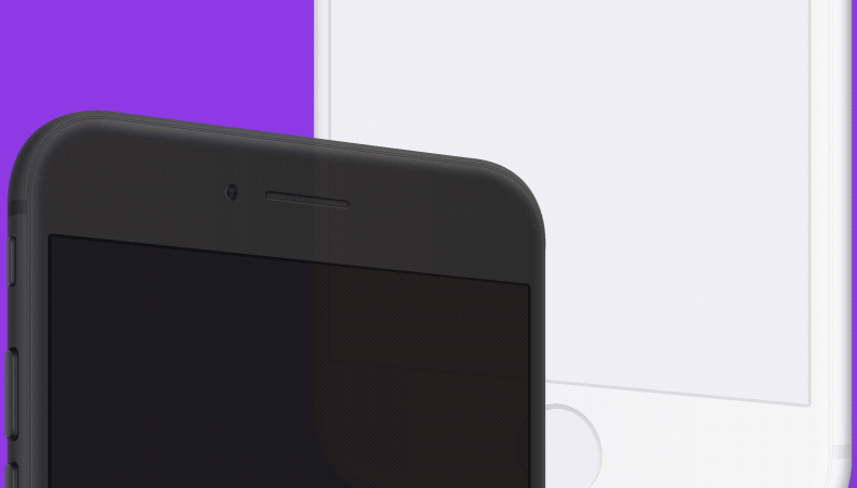 iPhone X & iPhone 8 Angled Portrait Mockups