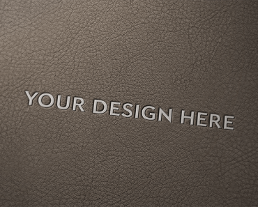 Logo Mock up with Leather Background PSD