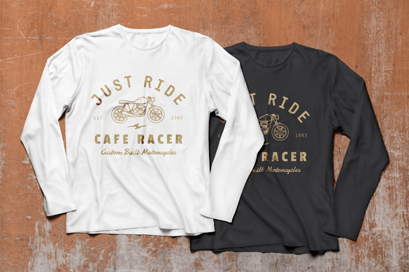 Long Sleeve T-Shirt MockUp PSD