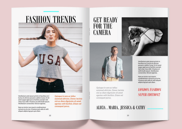 Magazine Mockup PSD Template