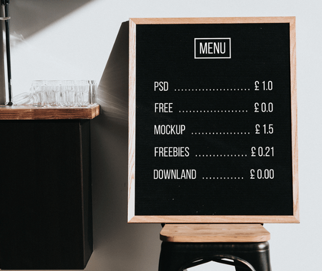 Menu Board Mockup-min