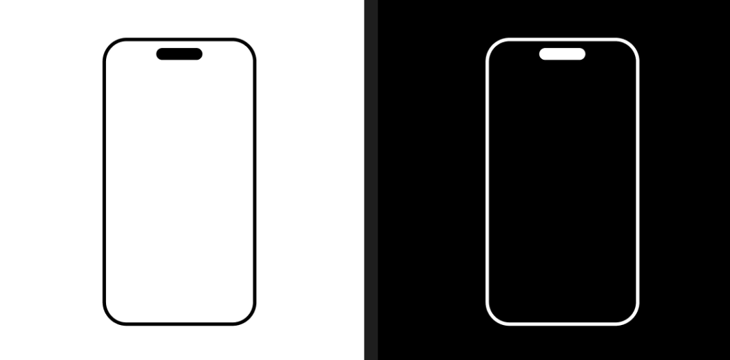 Minimal iPhone 14 Pro Template (Icon)