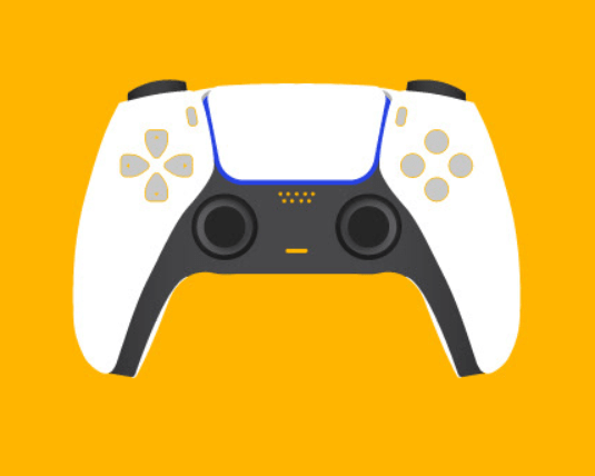 Minimal PlayStation Game Controller Vector