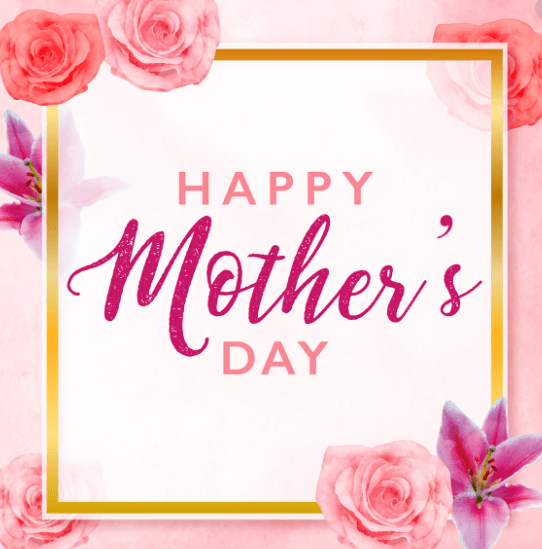 Mother's Day Greeting Card Vector