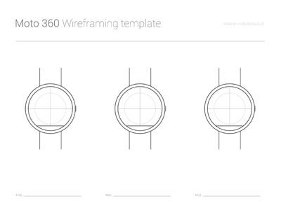 Moto 360 Wireframing template
