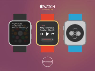 New Apple WATCH Free Vector Download