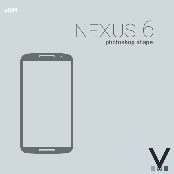 Nexus 6 photoshop shape