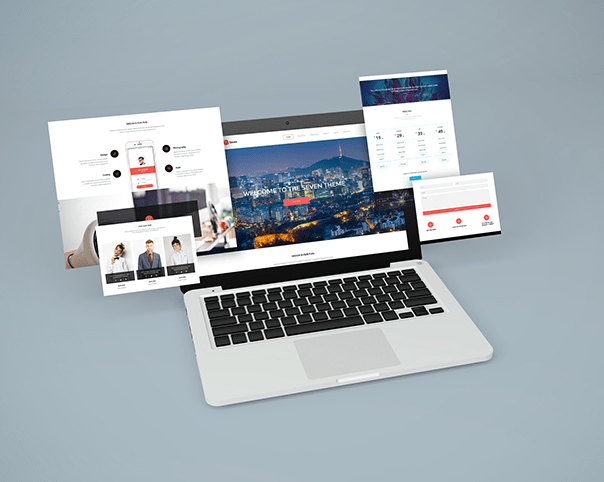 Notebook Website Mockup
