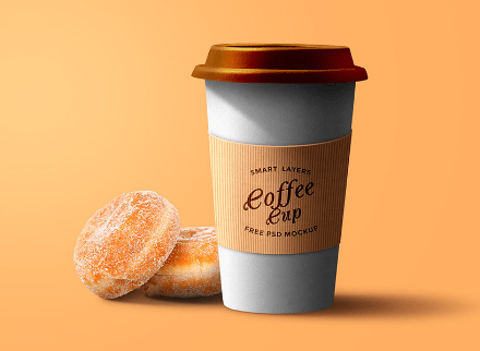 Paper Coffee Cup PSD Template