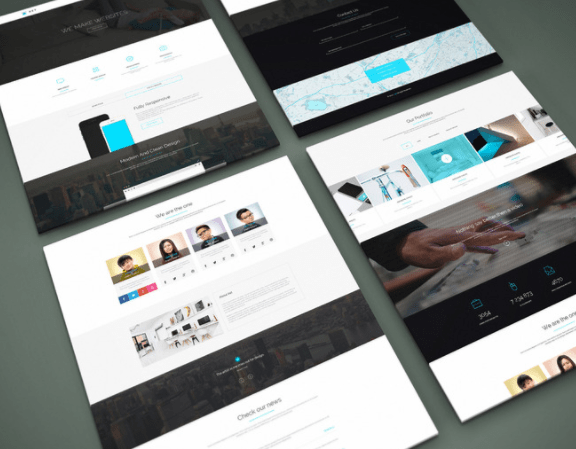 Perspective Website PSD Mock-Up