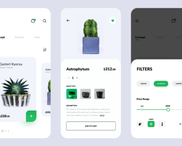 Plant Shop E-commerce App Design