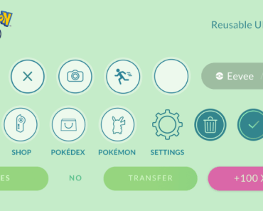 Pokemon Go Mobile UI Elements