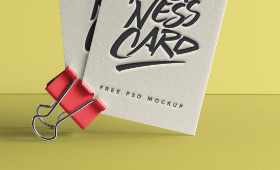 Psd Business Card Mock-Up Vol40