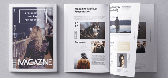 Psd Magazine Mockup Vol9