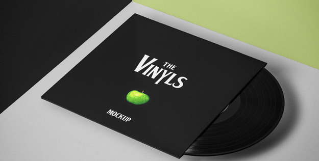 Psd Vinyl Cover Record Mockup