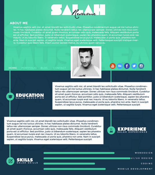 Salah Resume - FREE Personal Template