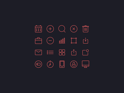 Small icons set