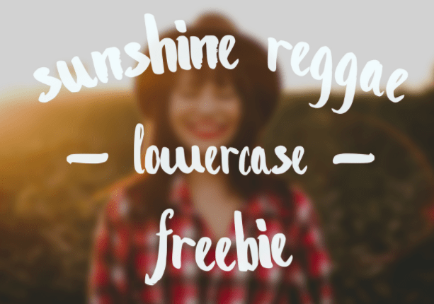 Sunshine Reggae Lowercase Font