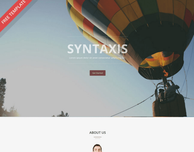 Syntaxis – Free One Page Parallax Template