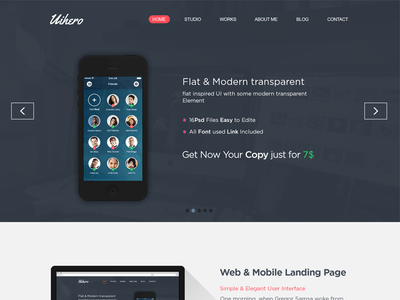 Uihero Free One Page Website