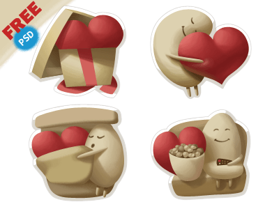 Valentine's Day Stickers
