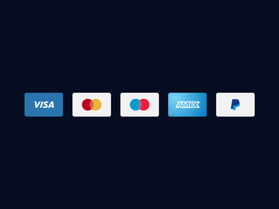 Vector credit cards icons