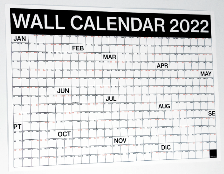 Wall Calendar 2022 PDF