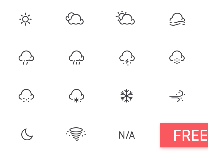 Weather icons free download