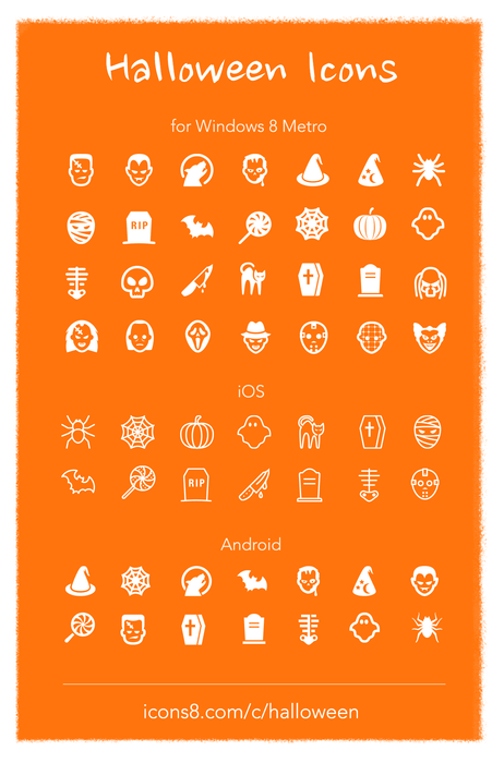 Win 8 Metro Halloween Icons