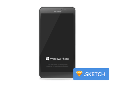 Windows Phone mock-up for Sketch